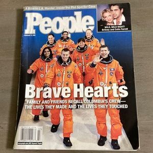 PEOPLE MAGAZINE- February 17, 2003 -BRAVE HEARTS: THE COLUMBIA CREW